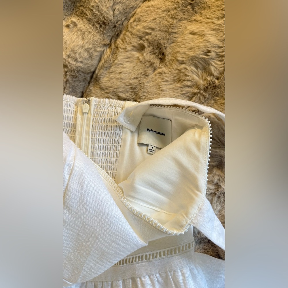 Reformation White Midi Dress - Picture 15 of 16